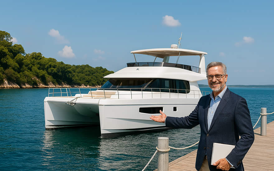 Broker beschreibt gewerbliche Yachtmietkauf