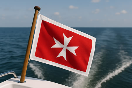 Yacht Flagge Malta