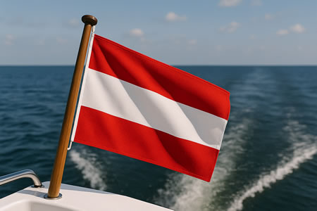 Yacht Flagge Österreich